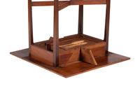 A Federal Cherrywood X-Form Stretcher Pembroke Table