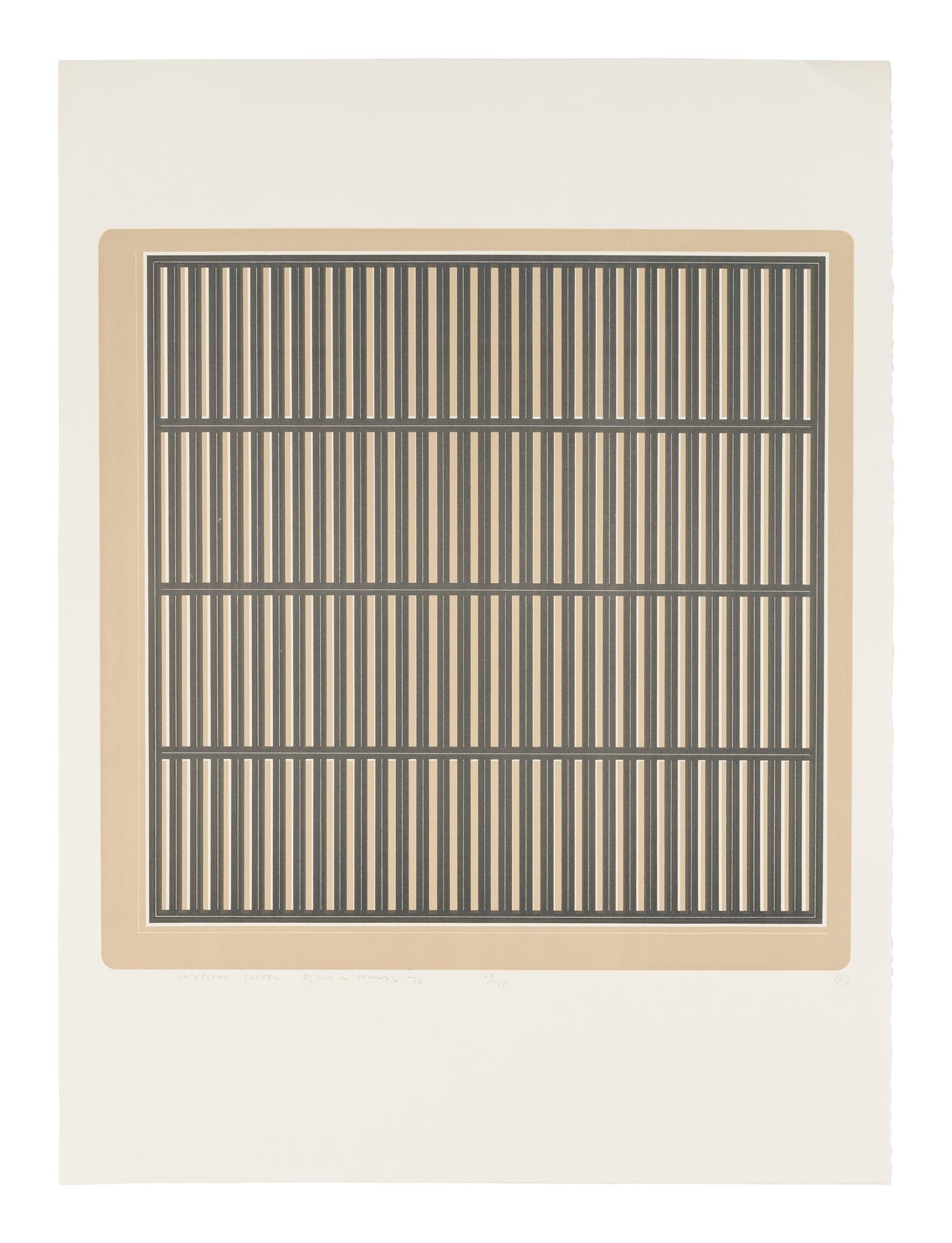 A Group of Six Prints ( Ladder Box; Multi Case; Vertical Screen; Drop Mitres; Quoined Chase; Mitred Matrix ), 1970