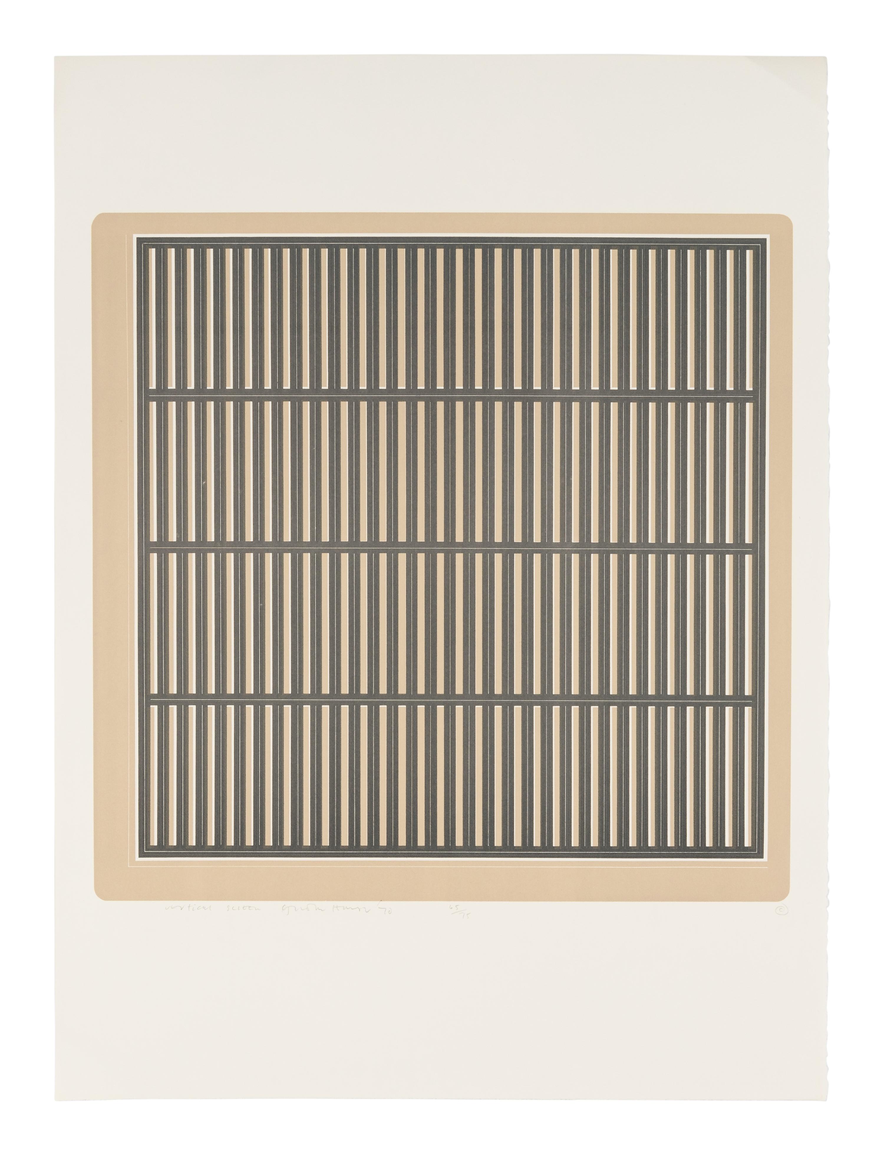 A Group of Six Prints ( Ladder Box; Multi Case; Vertical Screen; Drop Mitres; Quoined Chase; Mitred Matrix ), 1970