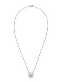 COLORED DIAMOND AND DIAMOND NECKLACE