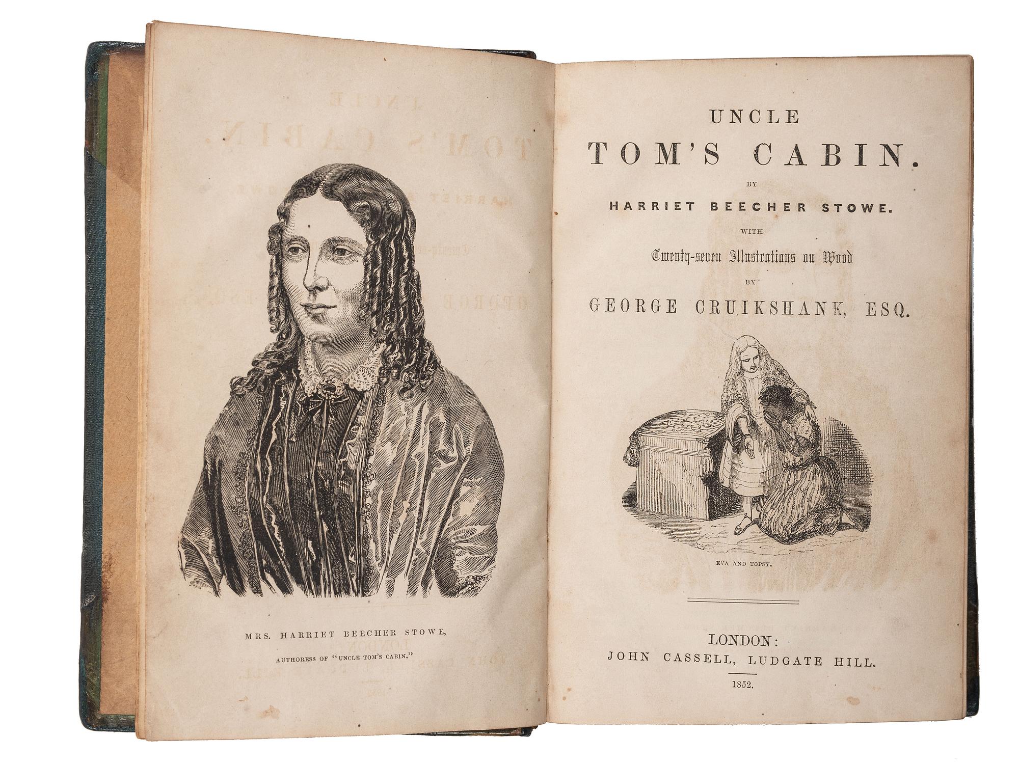 STOWE, Harriet Beecher (1811-1896). A group of 3 very early English editions of Uncle Tom's Cabin. [ With :] The Key to Uncle Tom's Cabin.