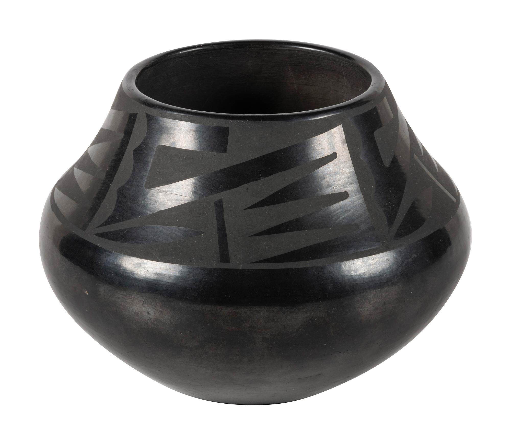 Blackware Pottery Jar