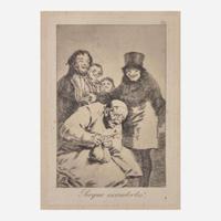 Francisco Goya (Spanish, 1746–1828) Porque Esconderlos from 'Los Caprichos' (Plate 30); together with three Companion Pieces from 'Los Caprichos'