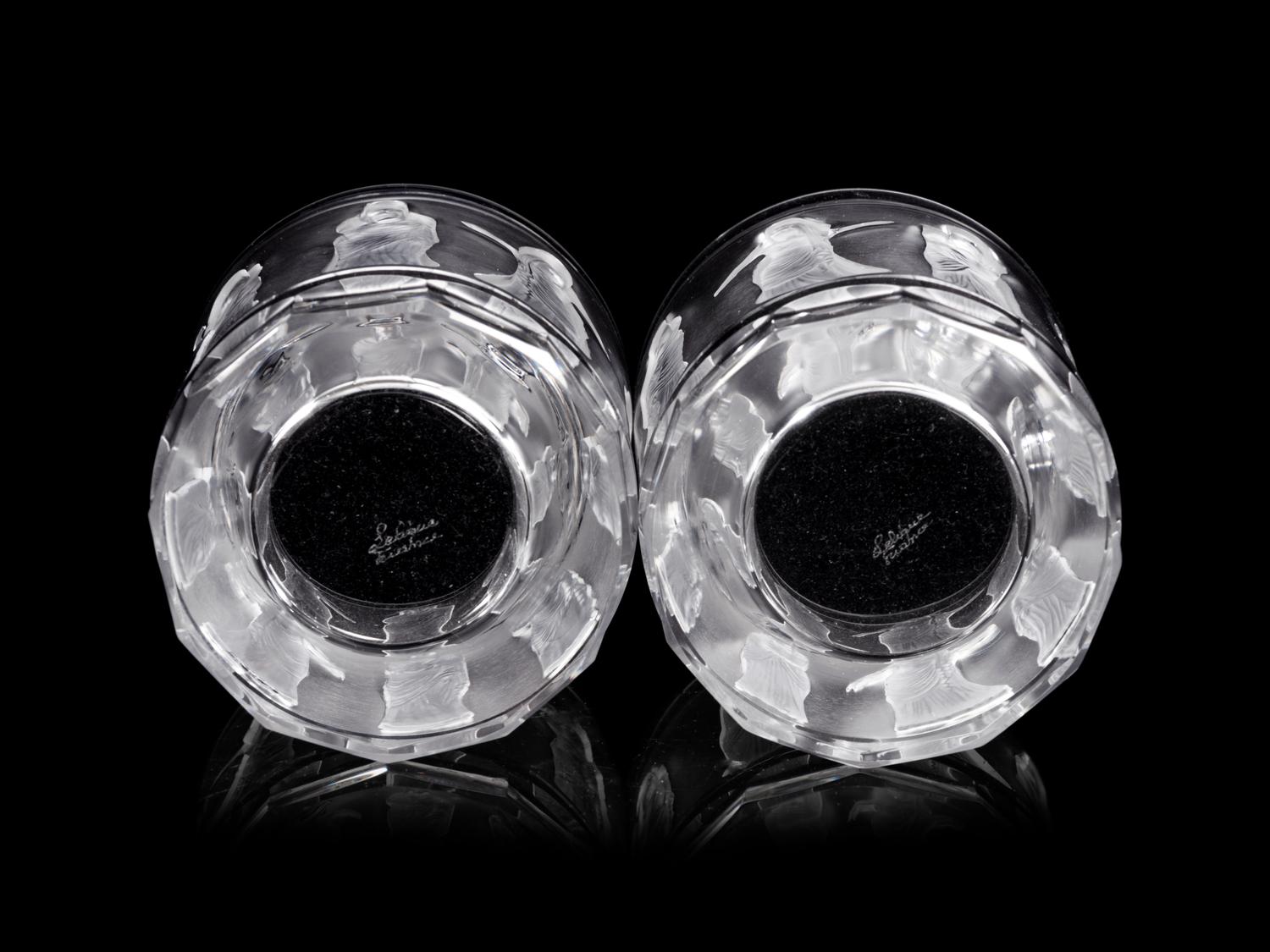 A Set of Fifteen Lalique Femmes Tumblers