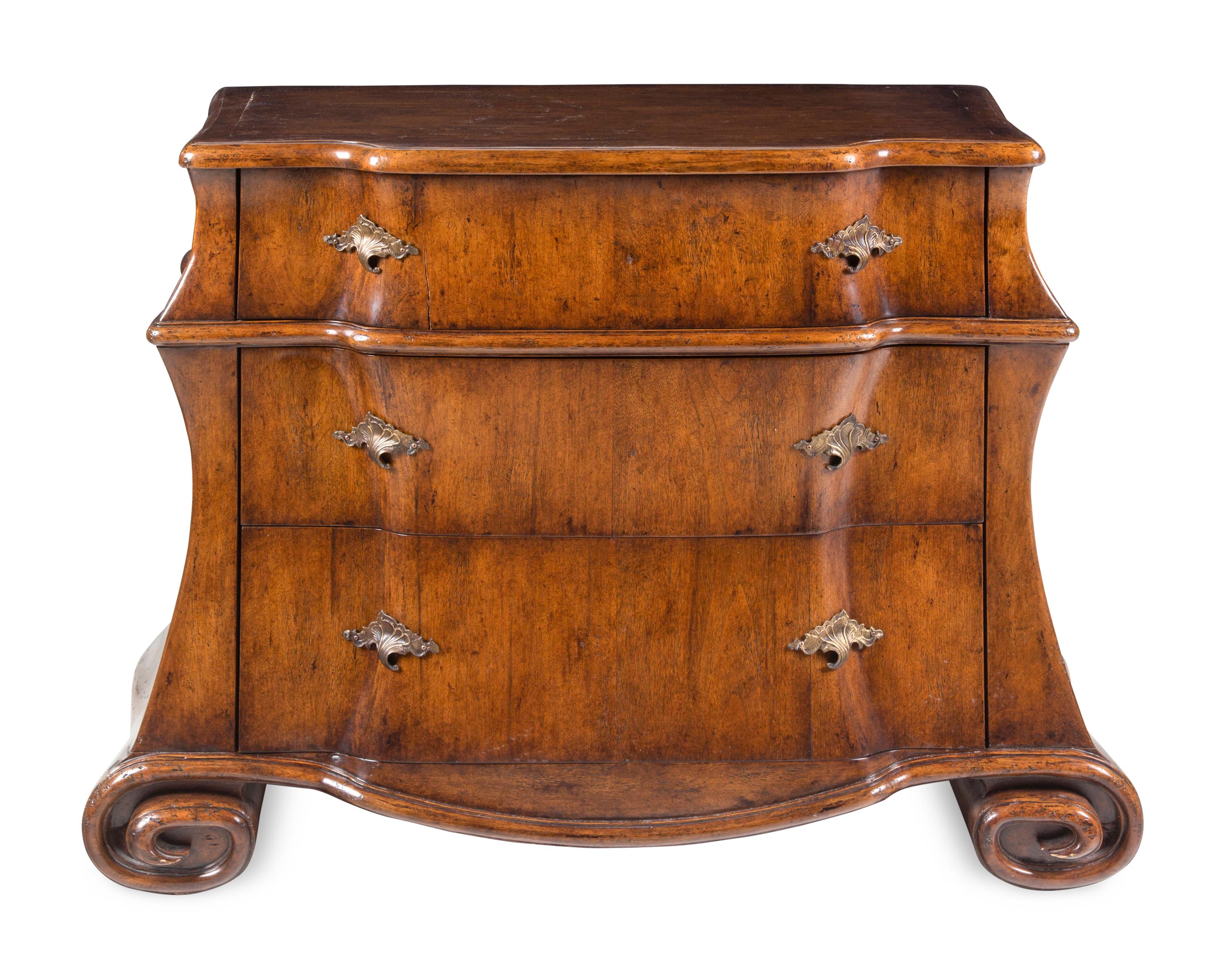 A Therien Studios Burl Walnut Chest of Drawers