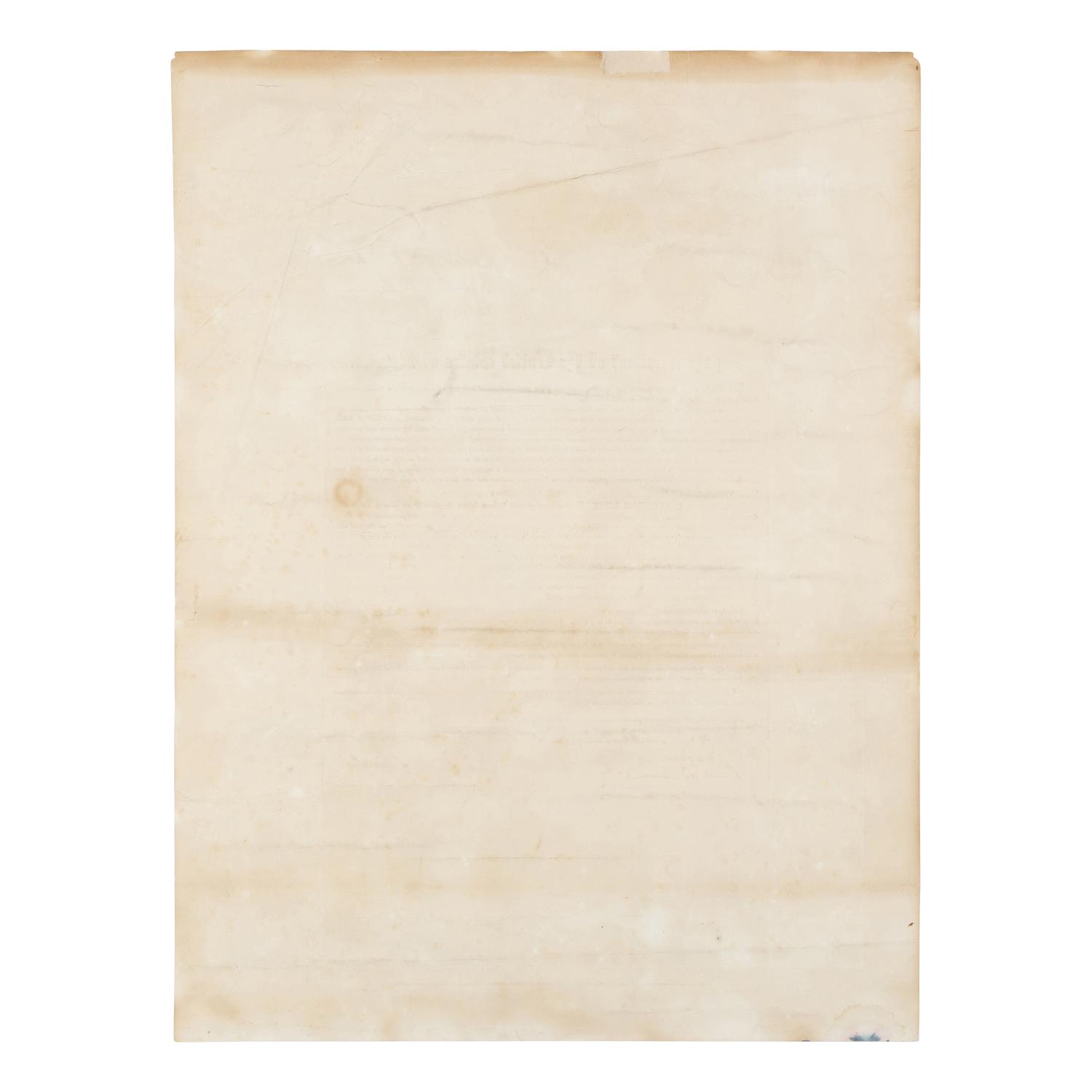 LINCOLN, Abraham (1809-1865). Proclamation of Emancipation . New York: C.A. Alvord for R.A. Dimmick, 1864.