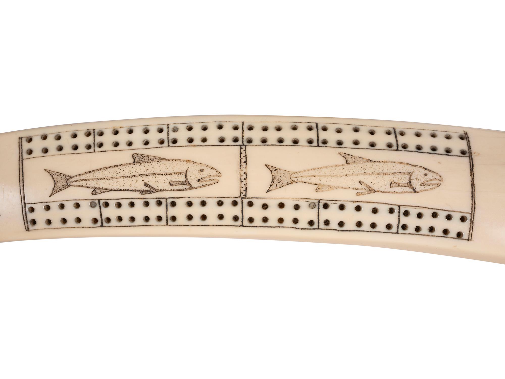 Alaskan Decorated Cribbage Board, and Iñupiat Dolls