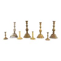 A Collection of Eight Candlesticks