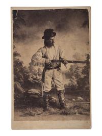 [EARLY PHOTOGRAPHY] -- [WESTERN AMERICANA]. A group of 3 photographs of western subjects and scene, incl. a frontiersman, gamblers, and a Washington state horse show.