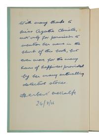[CHRISTIE, Agatha (1890-1976), her copy]. -- METCALFE, Herbert. The Amazing Dr. Khan . Manchester: Church and Foster, 1966.