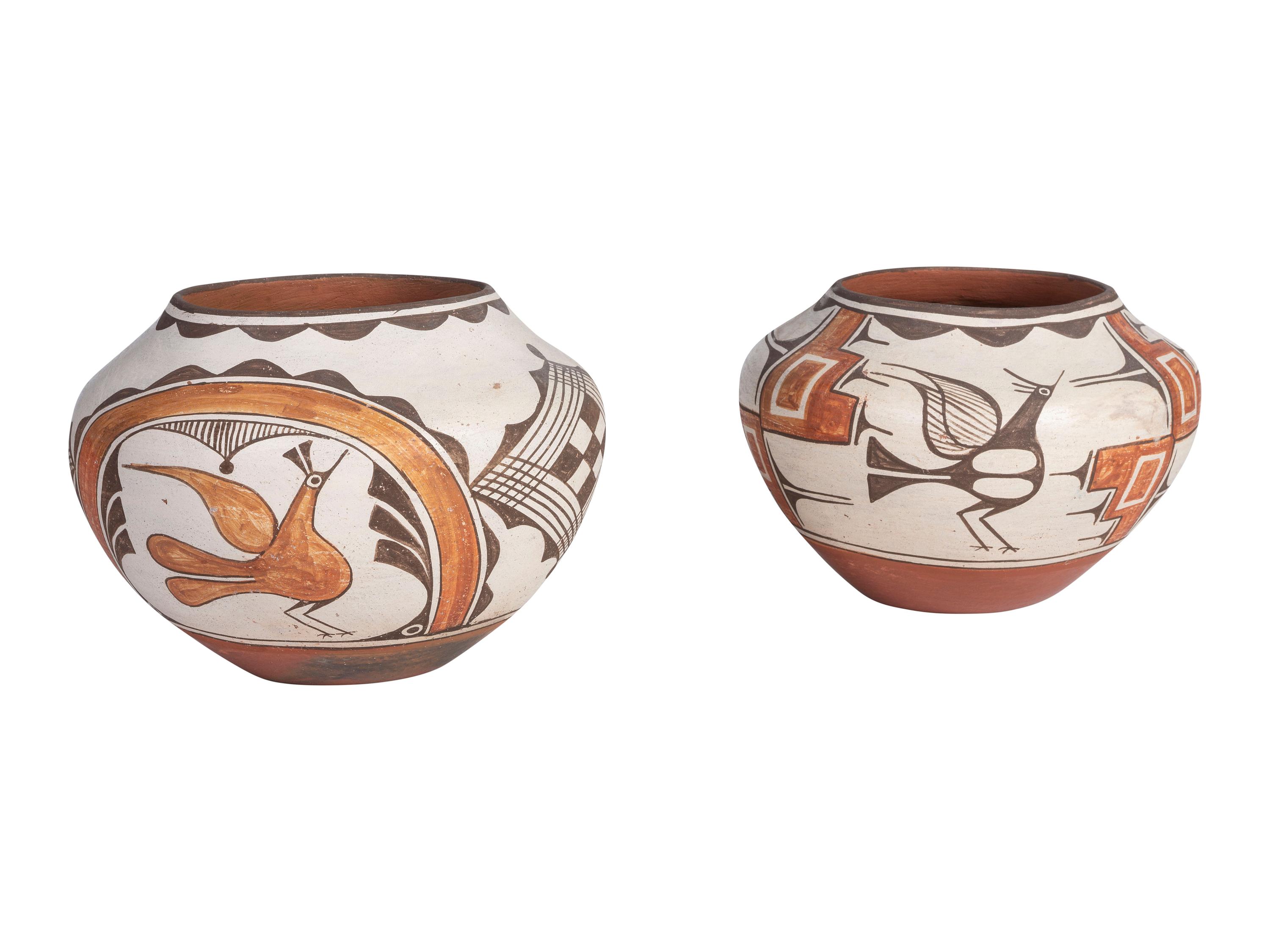 Polychrome Pottery Jars