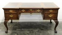 A Georgian Style Mahogany Desk, Sligh Height 29 1/2 x width 30 x length 59 inches.
