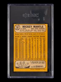 A 1968 Topps Mickey Mantle Baseball Card No. 280 (SGC 7 NM)