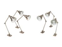 A Set of Six Swing-Arm Wall Lights