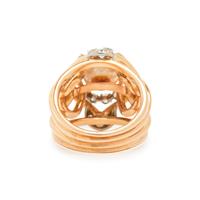CULTURED PEARL AND DIAMOND RING