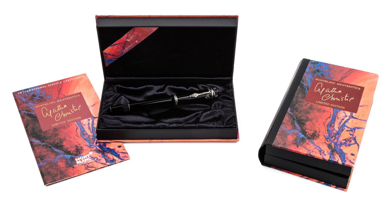 Two Montblanc Meisterstuck Agatha Christie Limited Edition Fountain Pens