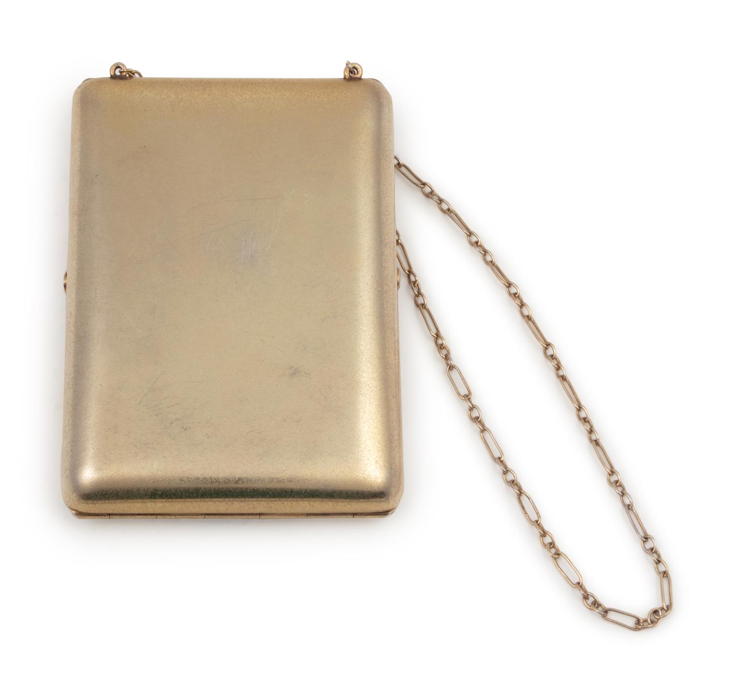 A Russian Silver-Gilt Cigarette Case