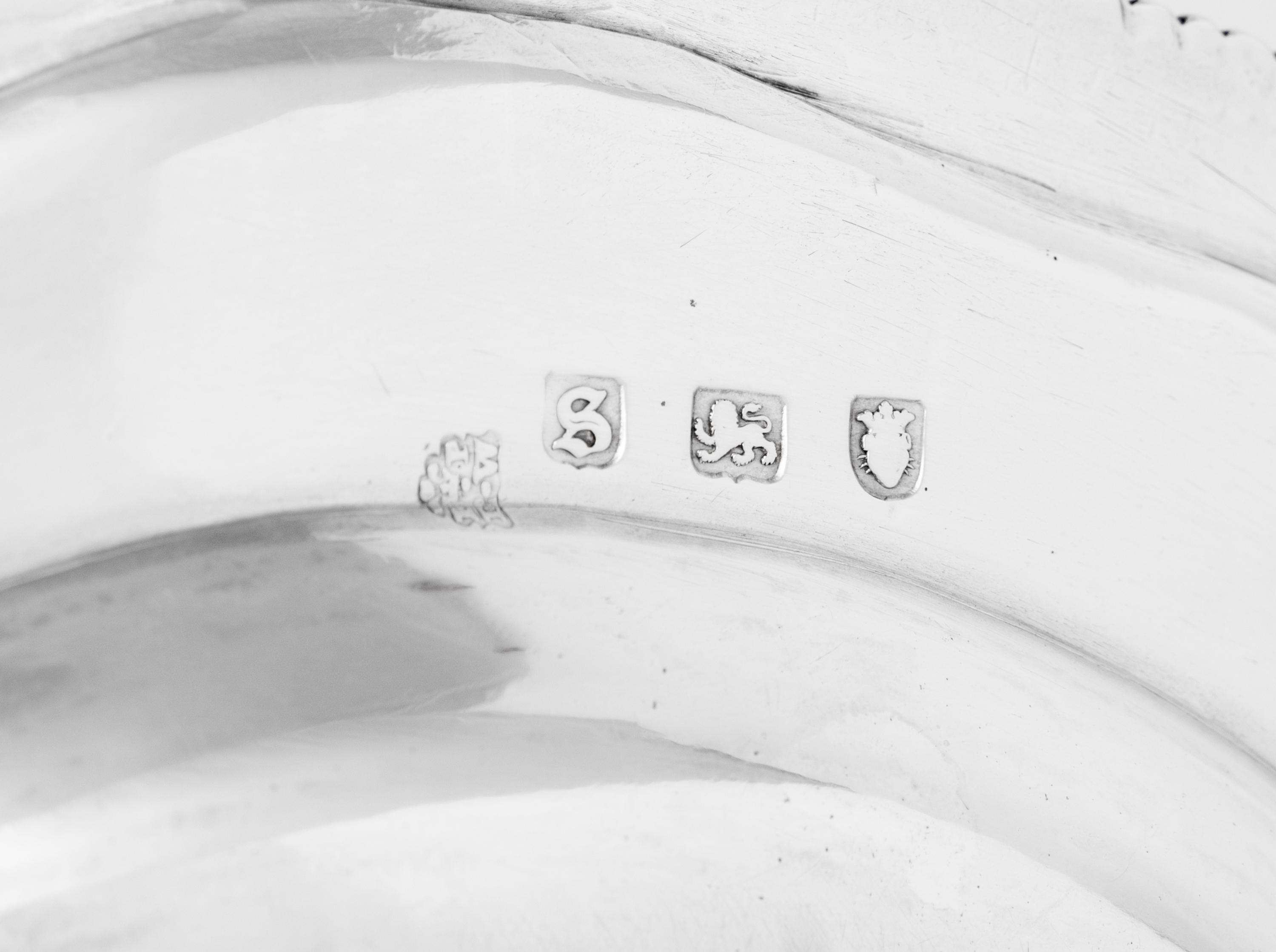 A Group of Three George III Silver Dinner Plates