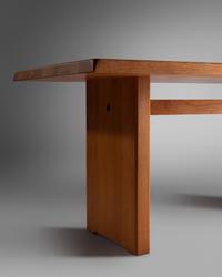 Special-Order Dining Table, model T14C c. 1980, Meubles Chapo, France