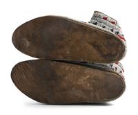 Northern Plains Beaded Hide Moccasins