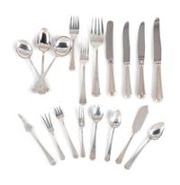An Assembled Gorham and Durgin Silver Flatware Service