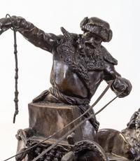 A Russian Bronze Figural Group