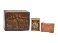Three Wooden Advertising Boxes