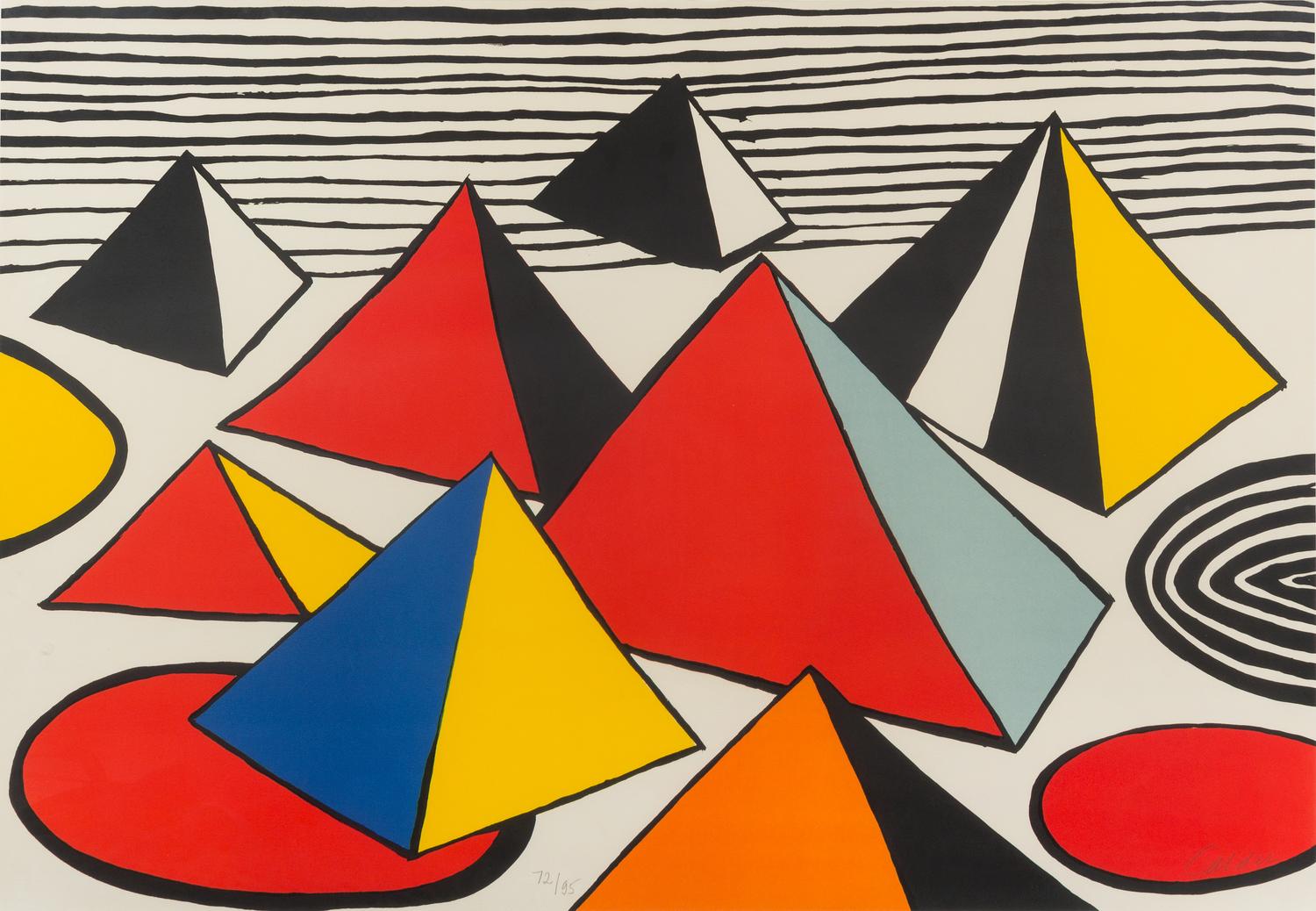 Alexander Calder, (American, 1898 - 1976), Pyramids, 1976