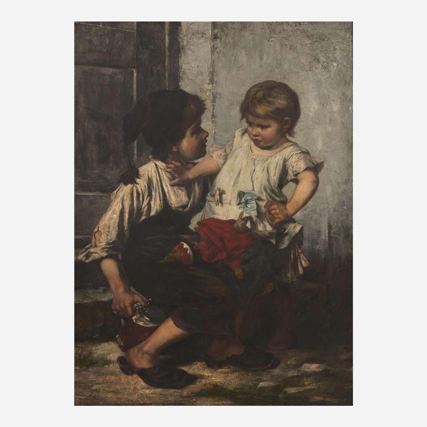 Agathe Röstel (German, 1868-1926) Children