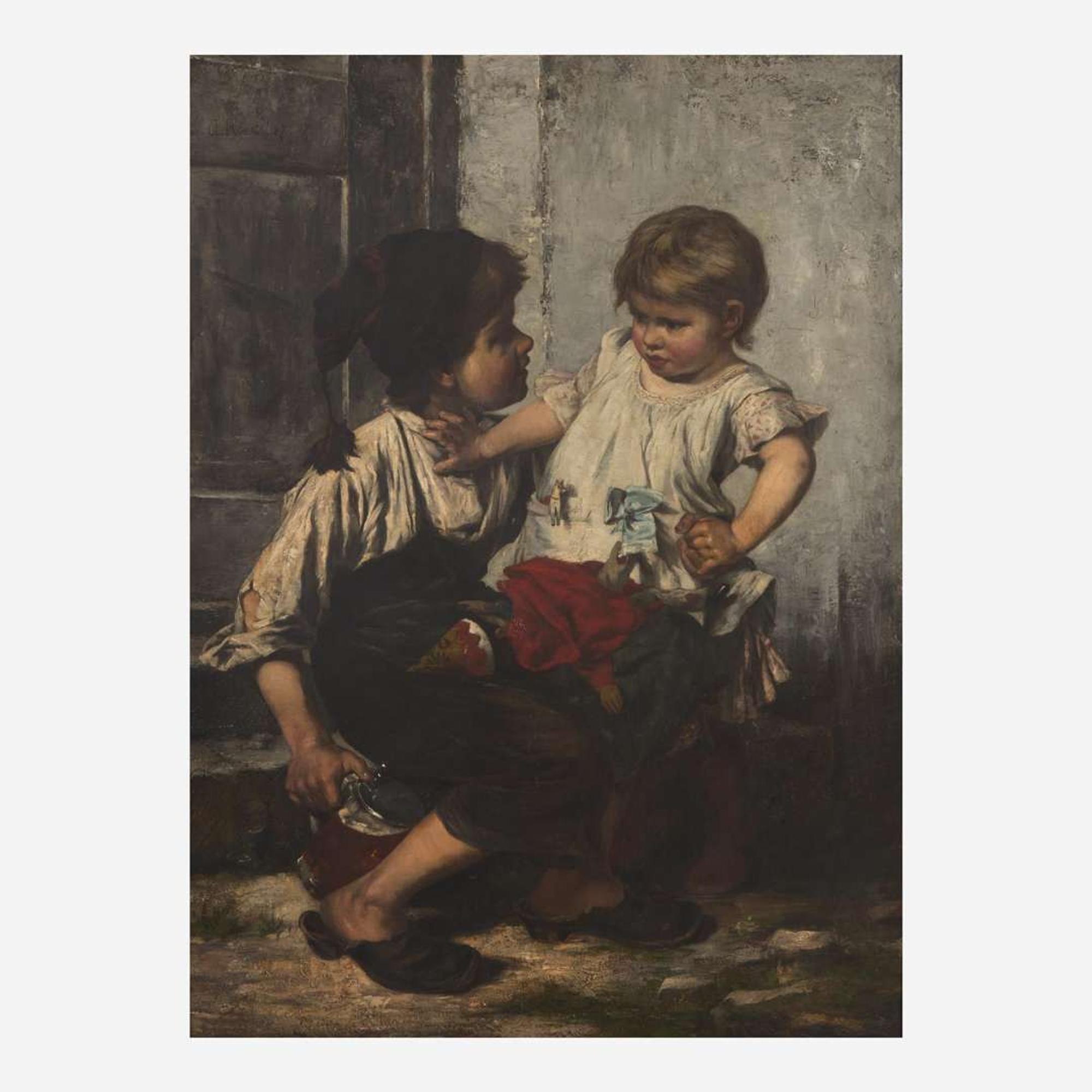Agathe Röstel (German, 1868-1926) Children