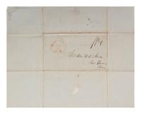 [NATIVE AMERICANS]. PIERCE, Maris Bryant (1811-1874). Autograph letter signed ("M. B. Pierce") as "Chief of the Seneca Nation." Dartmouth College, 4 August 1837.