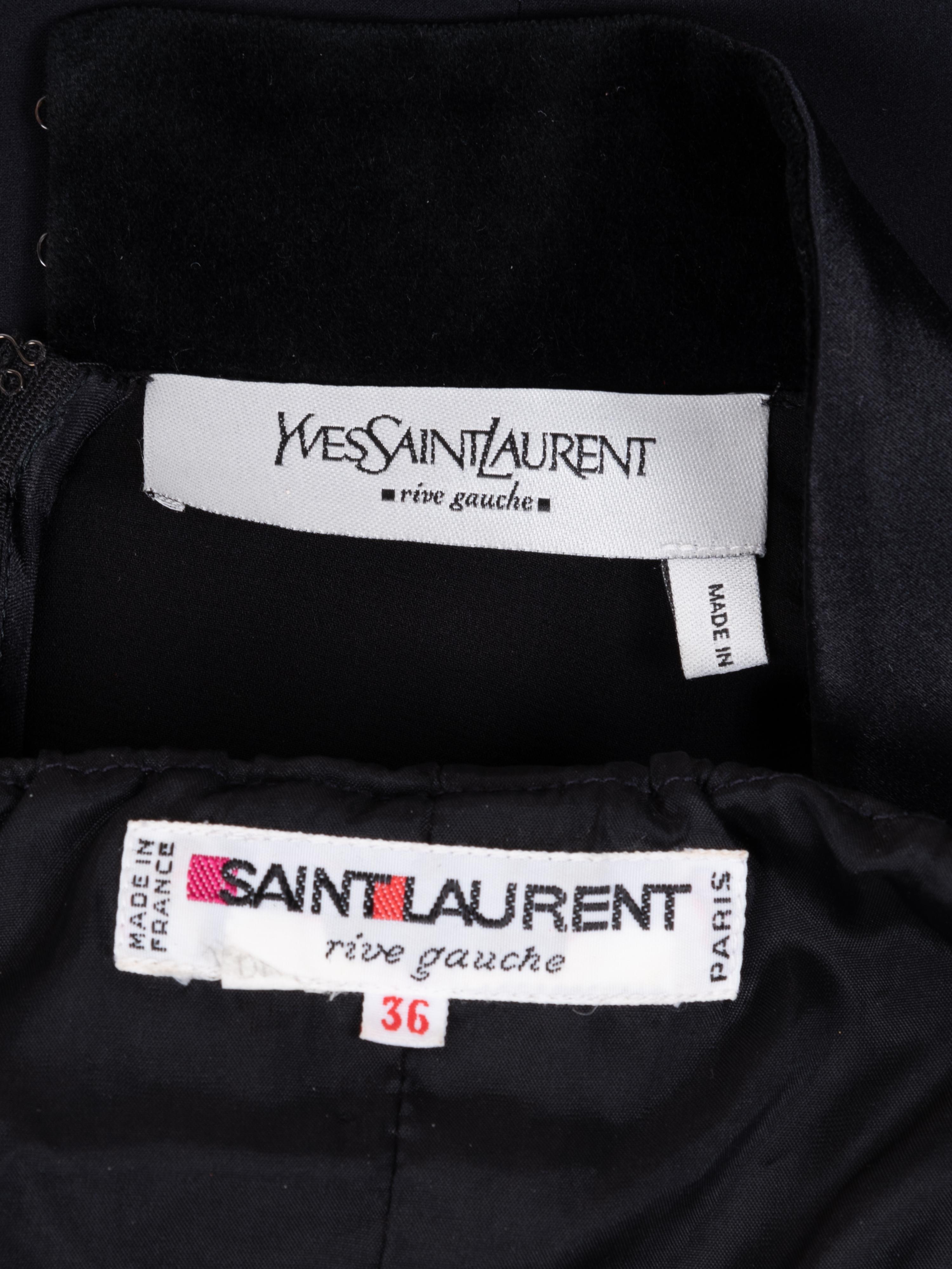 Two Yves Saint Laurent Dresses, 1980-2000s