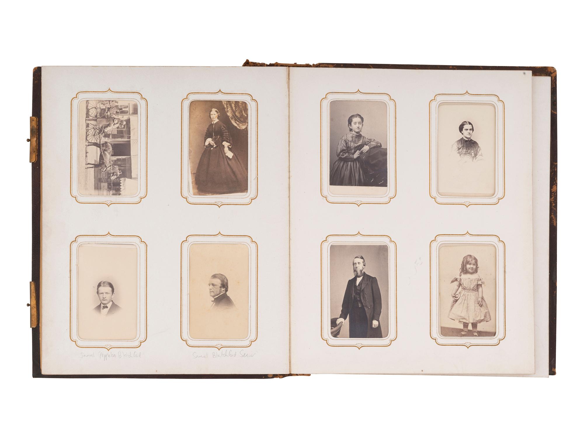 [US SUPREME COURT]. Blatchford family archive including documents, ledgers, photographs, and a silk menu signed by President Chester A. ARTHUR (1829-1886) and Supreme Court Justice Samuel Blatchford (1820-1893).