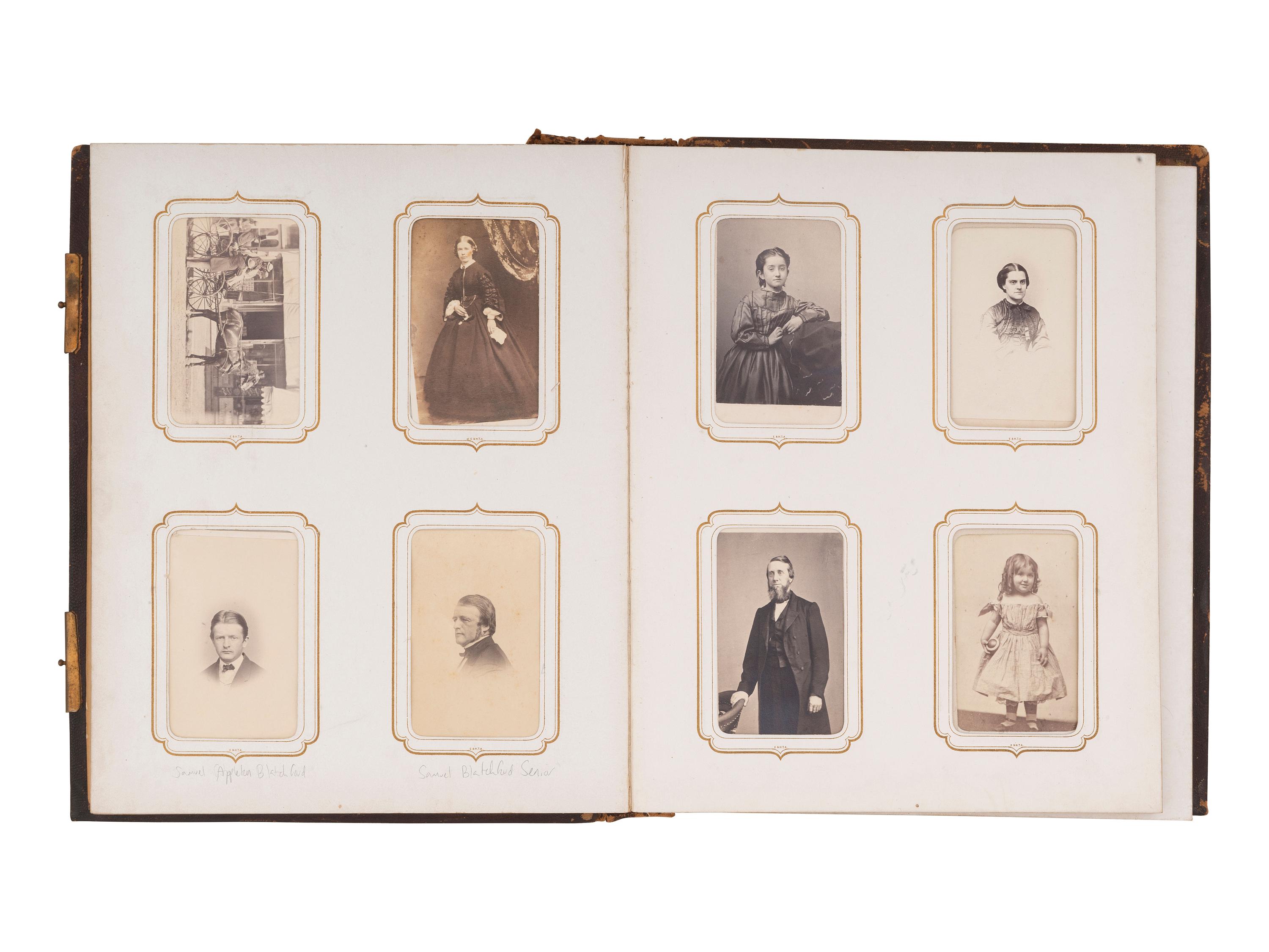 [US SUPREME COURT]. Blatchford family archive including documents, ledgers, photographs, and a silk menu signed by President Chester A. ARTHUR (1829-1886) and Supreme Court Justice Samuel Blatchford (1820-1893).