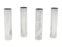 A Set of Four Elsa Peretti for Tiffany and Co. Italian Silver Thumbprint Bud Vases
