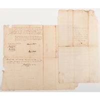 Archive of the Gavet Family of Salem, Massachusetts, Two Documents Signed by Supreme Court Justice Joseph Story