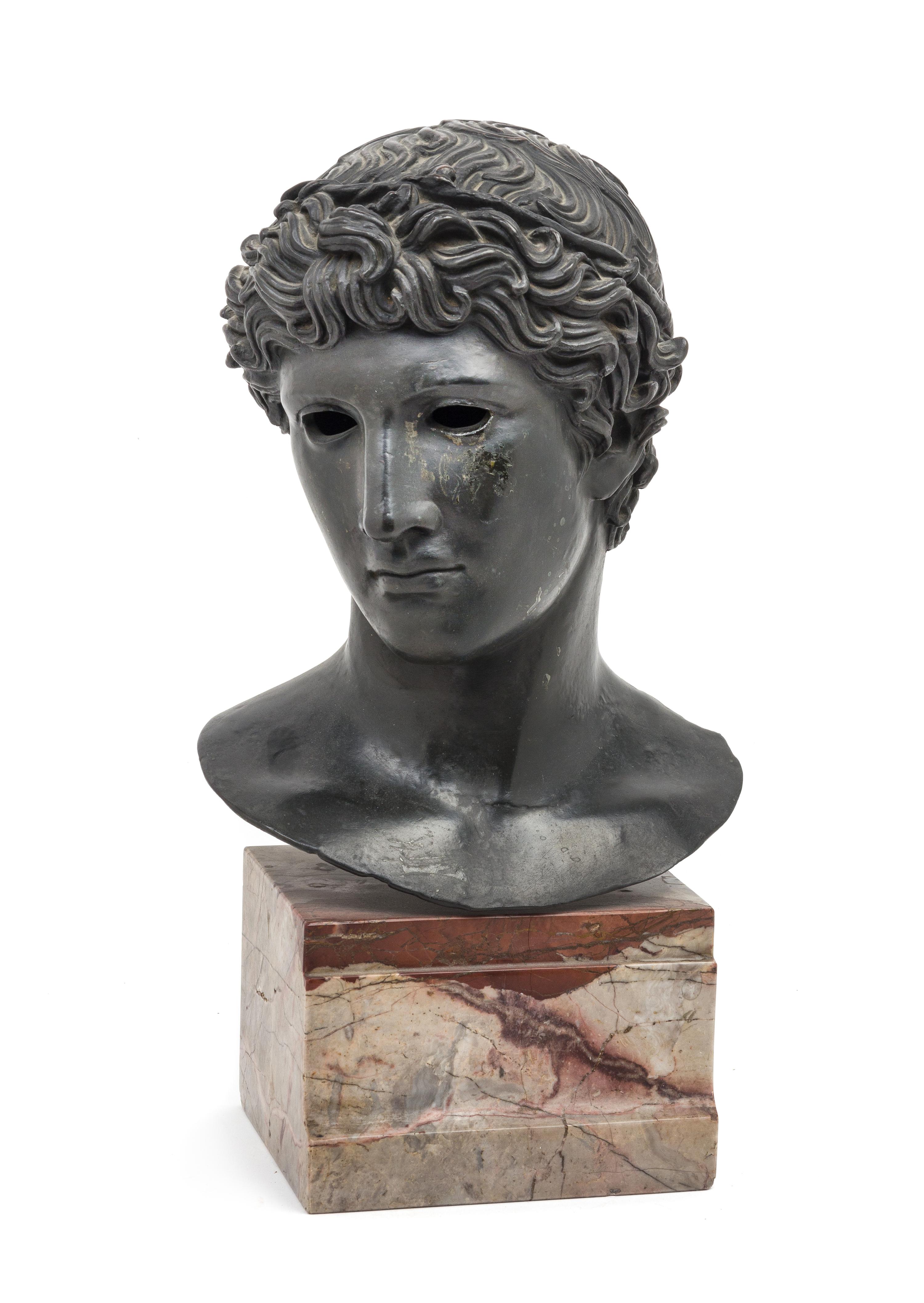A Continental Bronze Bust Height 16 3/4 inches. — AFTER THE ANTIQUE, 19TH CENTURY