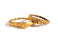 Two Roman Gold Finger Rings