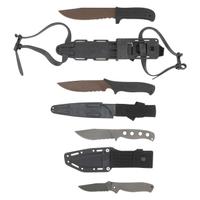 Lot of Four Mission Knives: 3 Fixed Blade Knives Including: MPK, MPT, and MPS and 1 MPF Folding Knife
