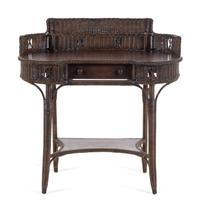 A Victorian Style Wicker Dressing Table