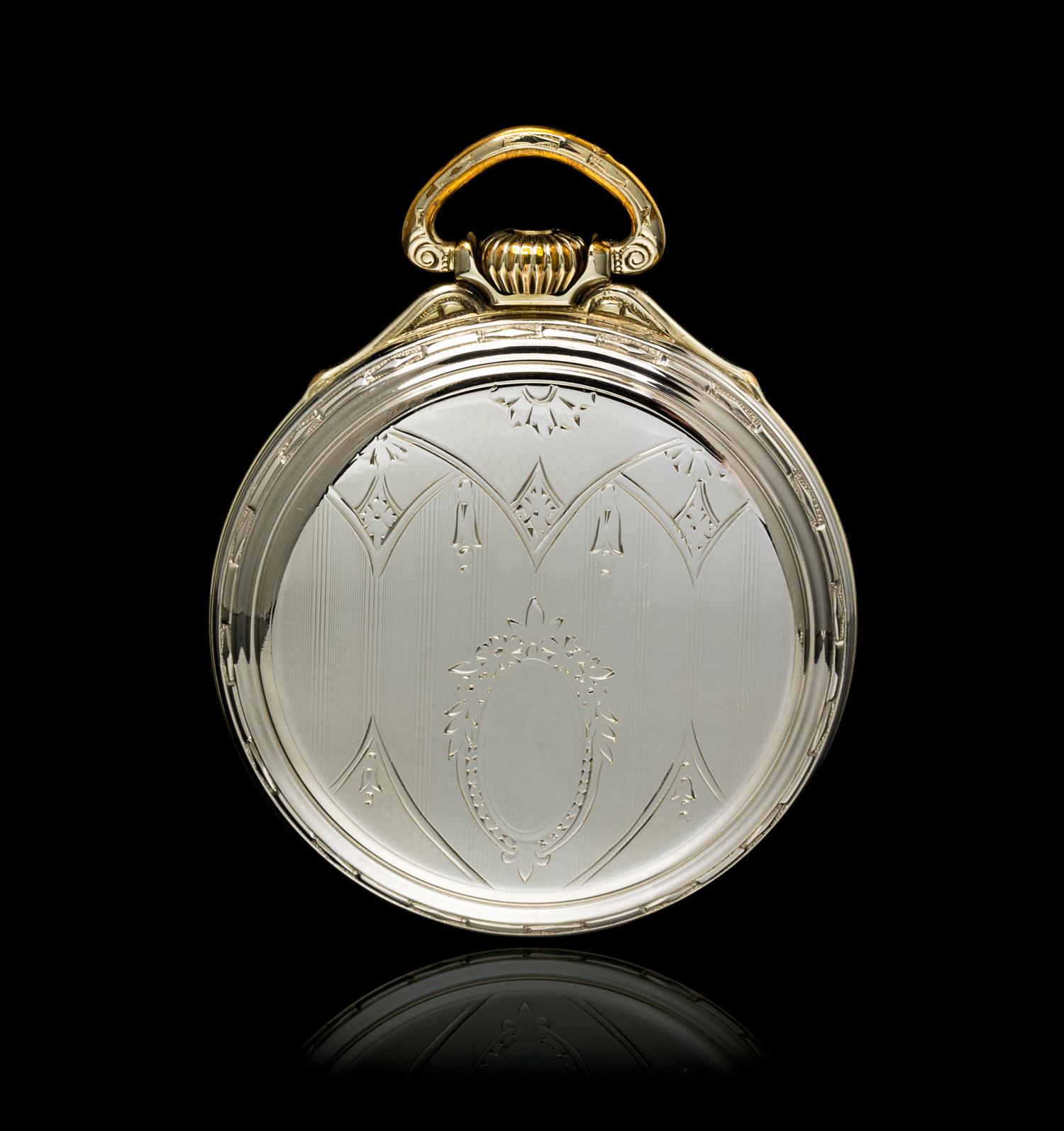 A 14 Karat Gold Filled 60-Hour Bunn Special 163 Open Face Pocket Watch, Illinois, Circa 1931,