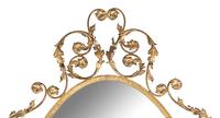 An Italian Gilt Iron Console Table and Mirror