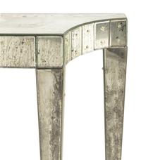 A Pair of Venetian Style Mirror-Veneered Console Tables and Mirrors