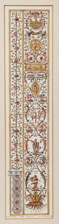 A Set of Eight Neoclassical Watercolor Illustrations