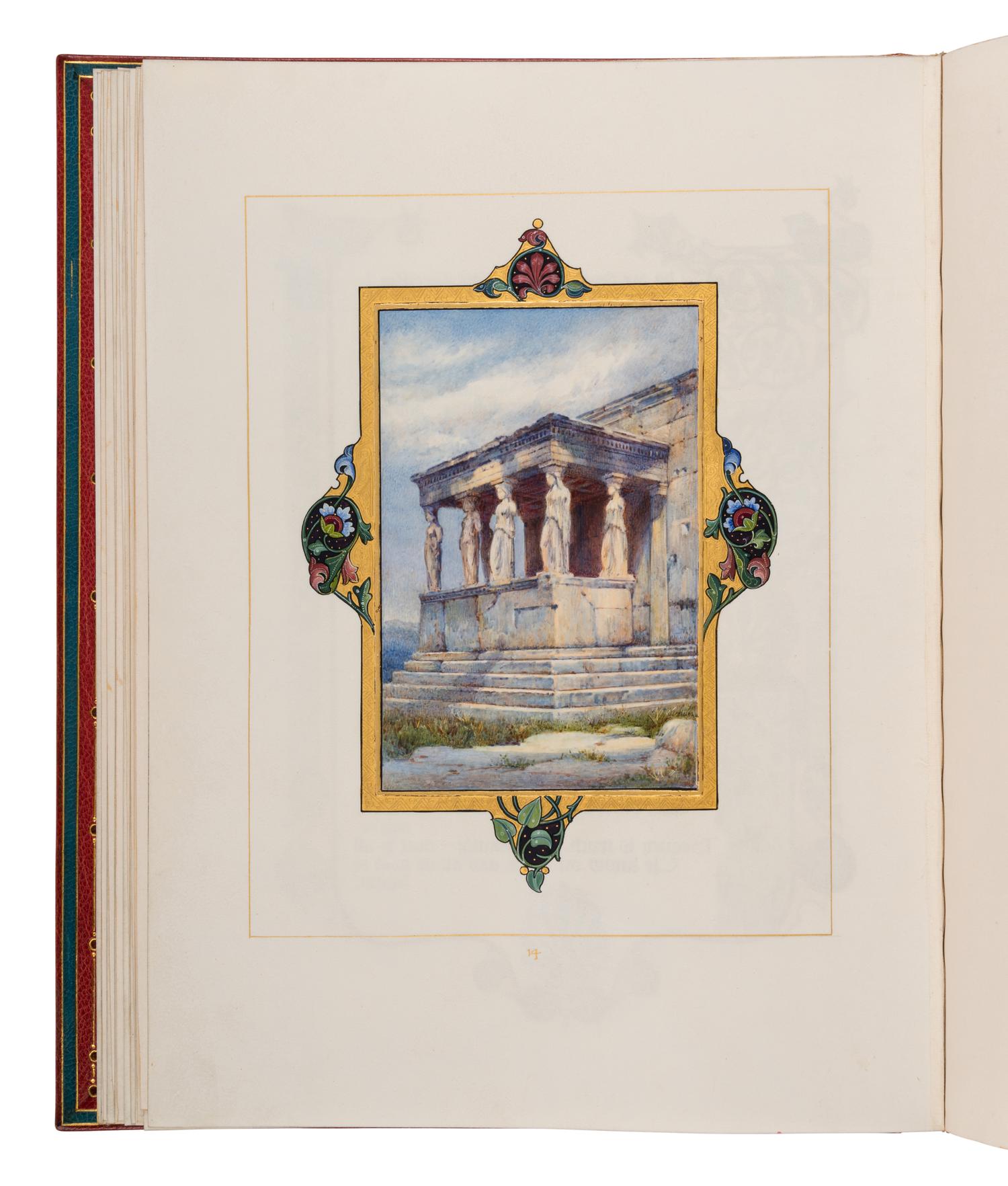 SANGORSKI, Alberto, calligrapher and illuminator. -- KEATS, John (1795-1821). "La Belle Dame sans Merci" -- "Ode on a Grecian Urn" -- "Ode to Psyche." London, 1928.
