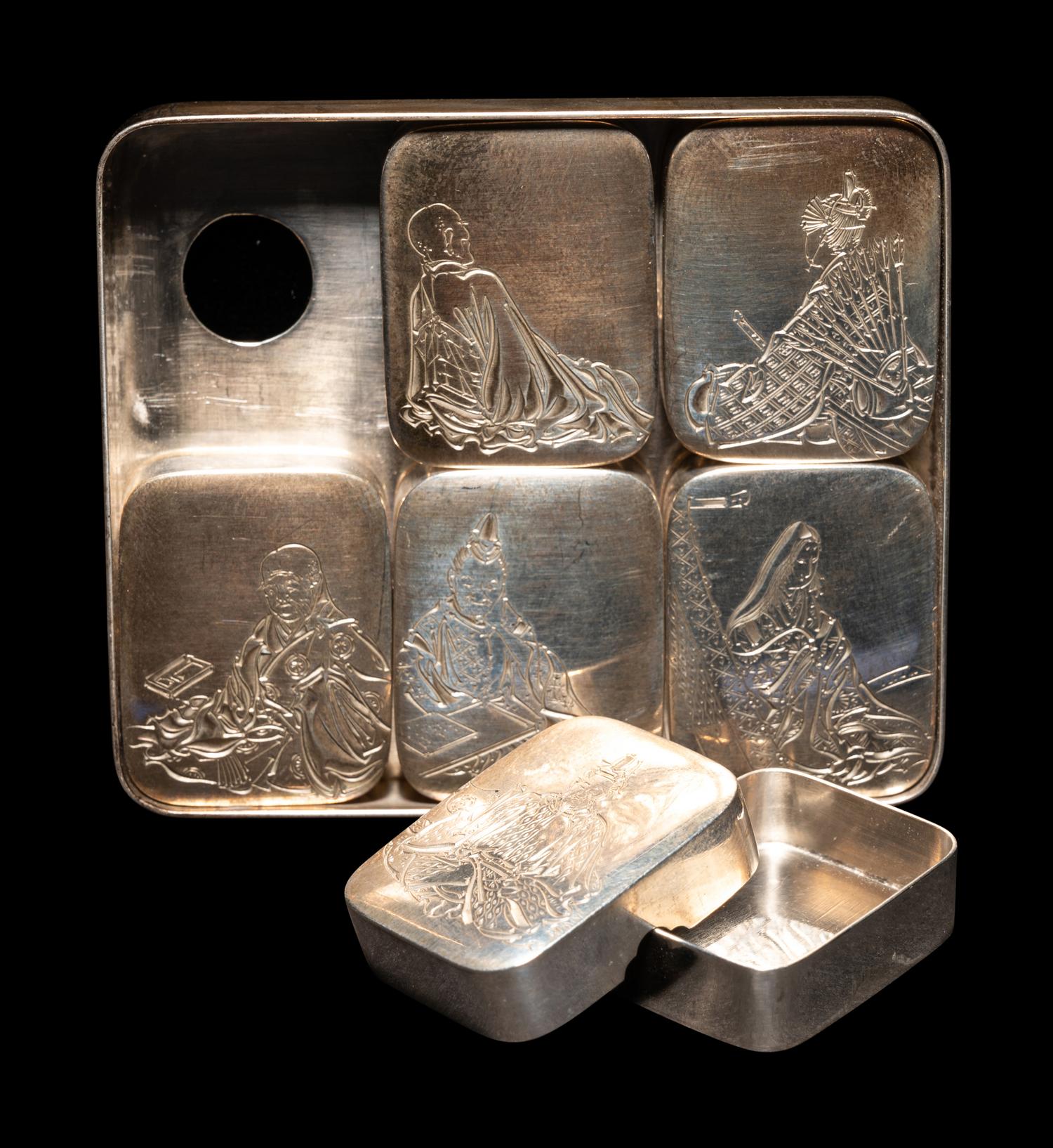 Three Japanese Mixed Metal Articles