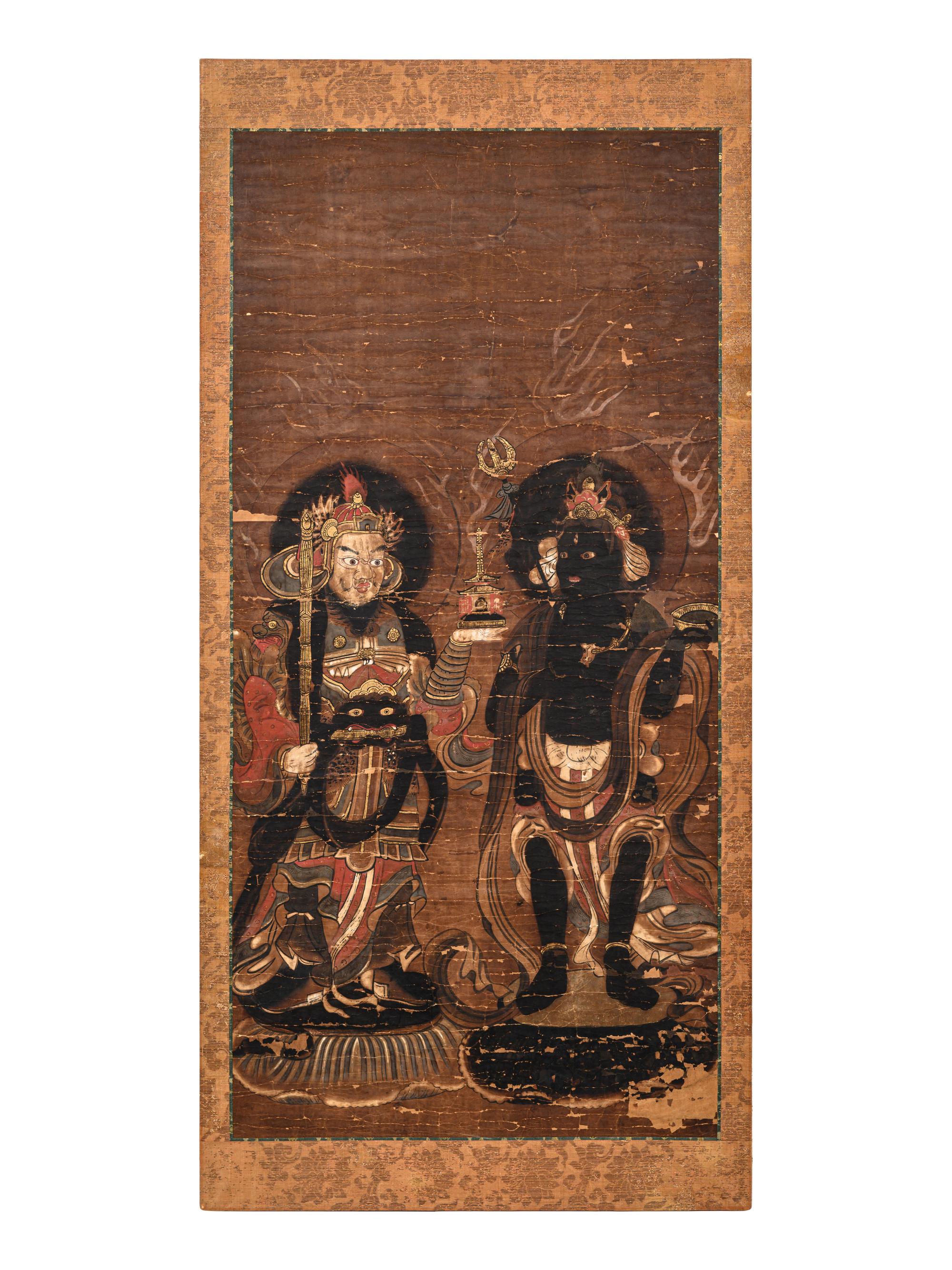 A Set of Six Japanese 'Buddhist' Paintings