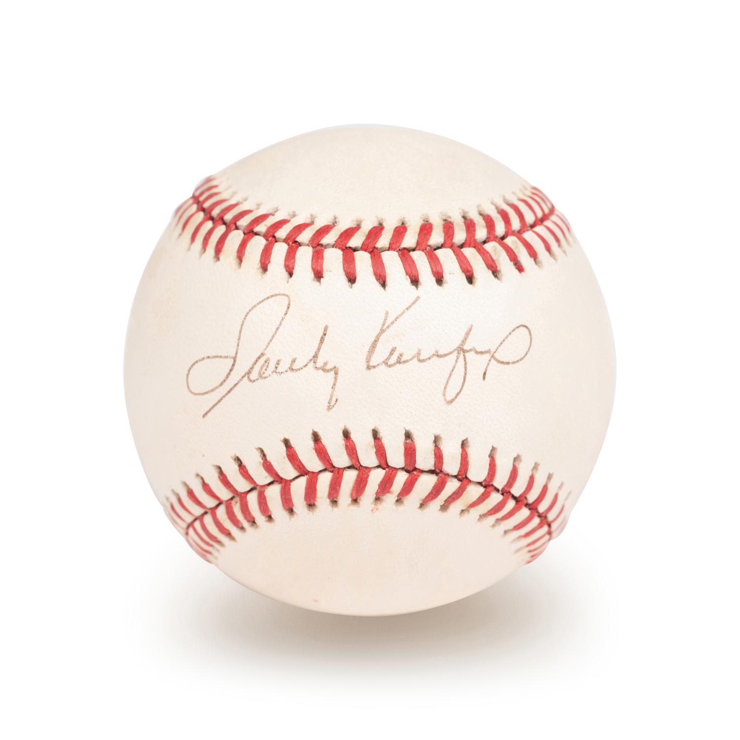 A Sandy Koufax Signed Autograph Baseball (Beckett Authentication Services Letter BAS Certified)