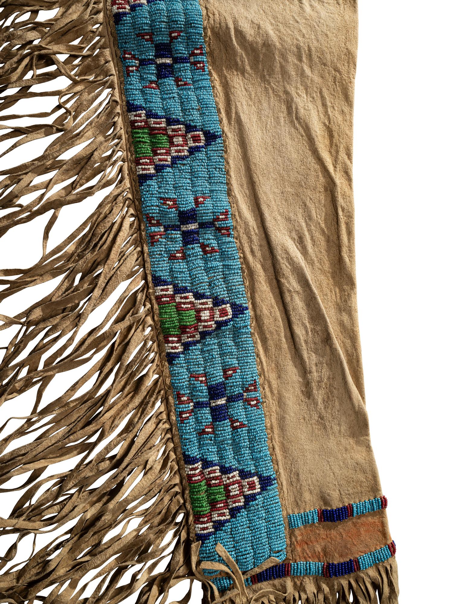 Sioux Beaded Hide Leggings