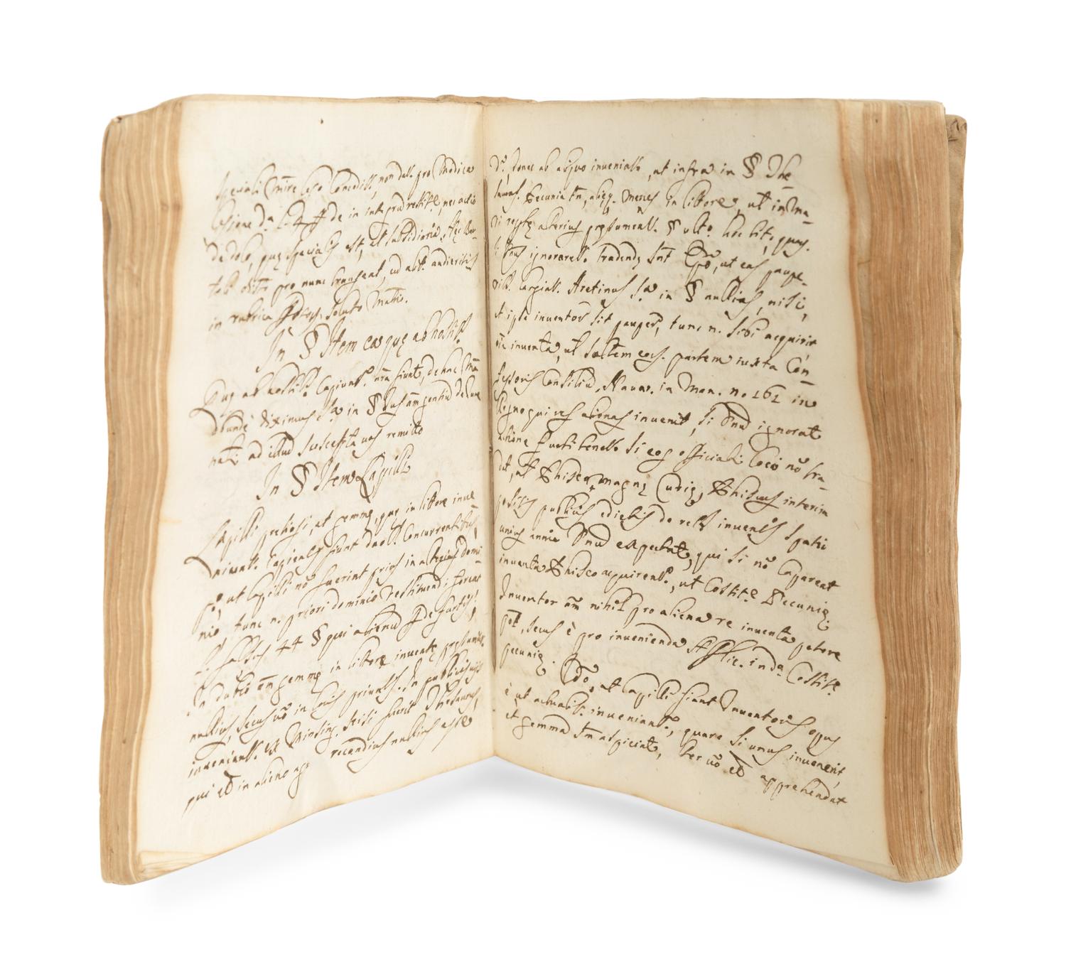 A Collection of Five Parchment Bound Manuscripts
